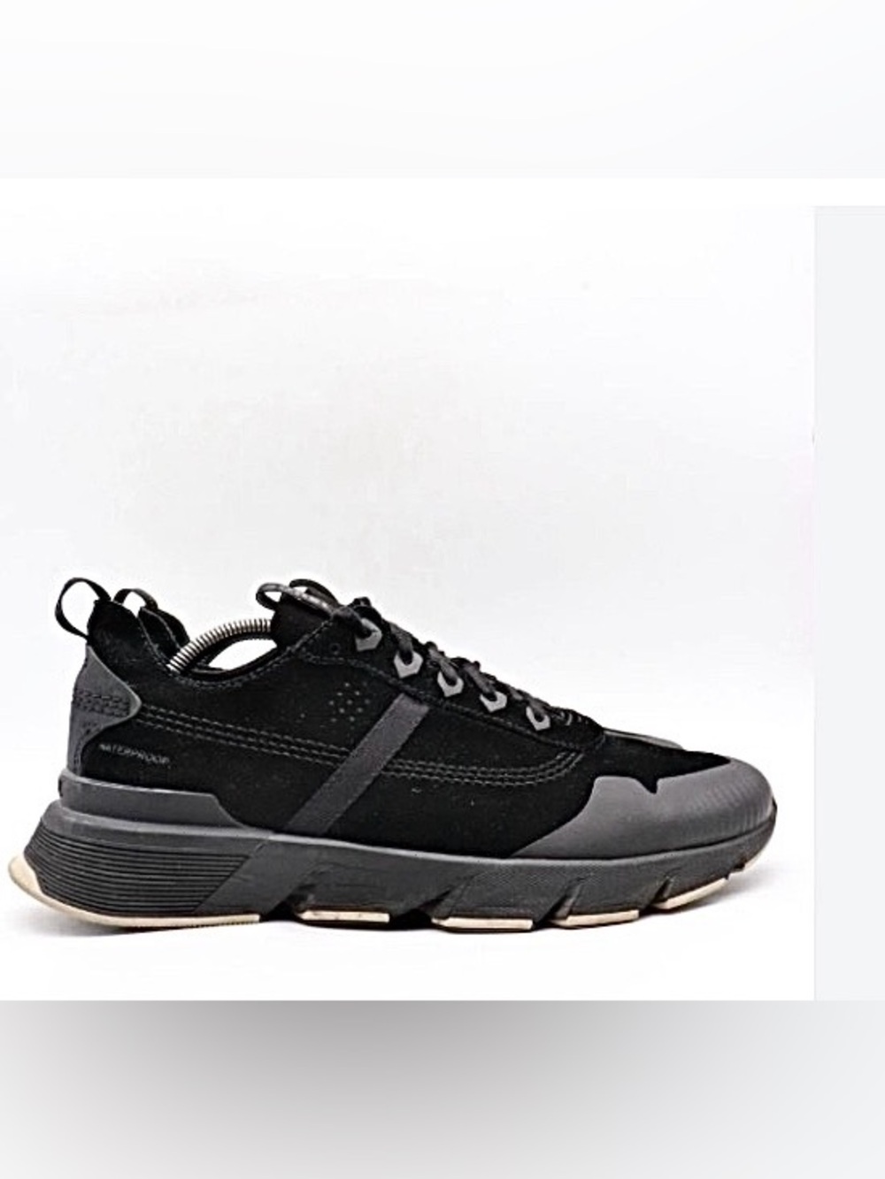 SOREL Kinetic Rush Waterproof Suede Sneakers Black/Dark Stone 10 NWT